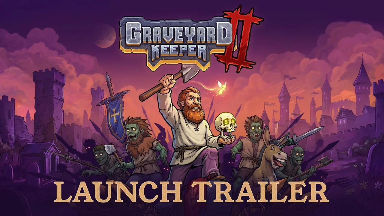 Graveyard Keeper 2 official launch trailer thumbnail